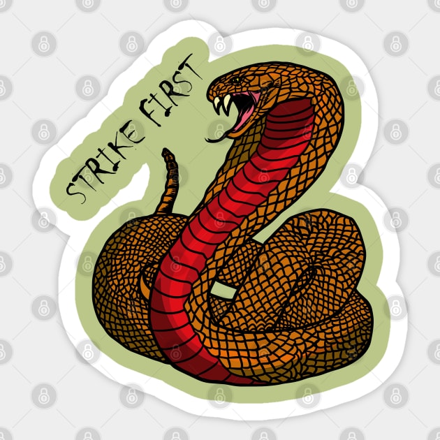 Cobra Strike First Sticker by Byntar